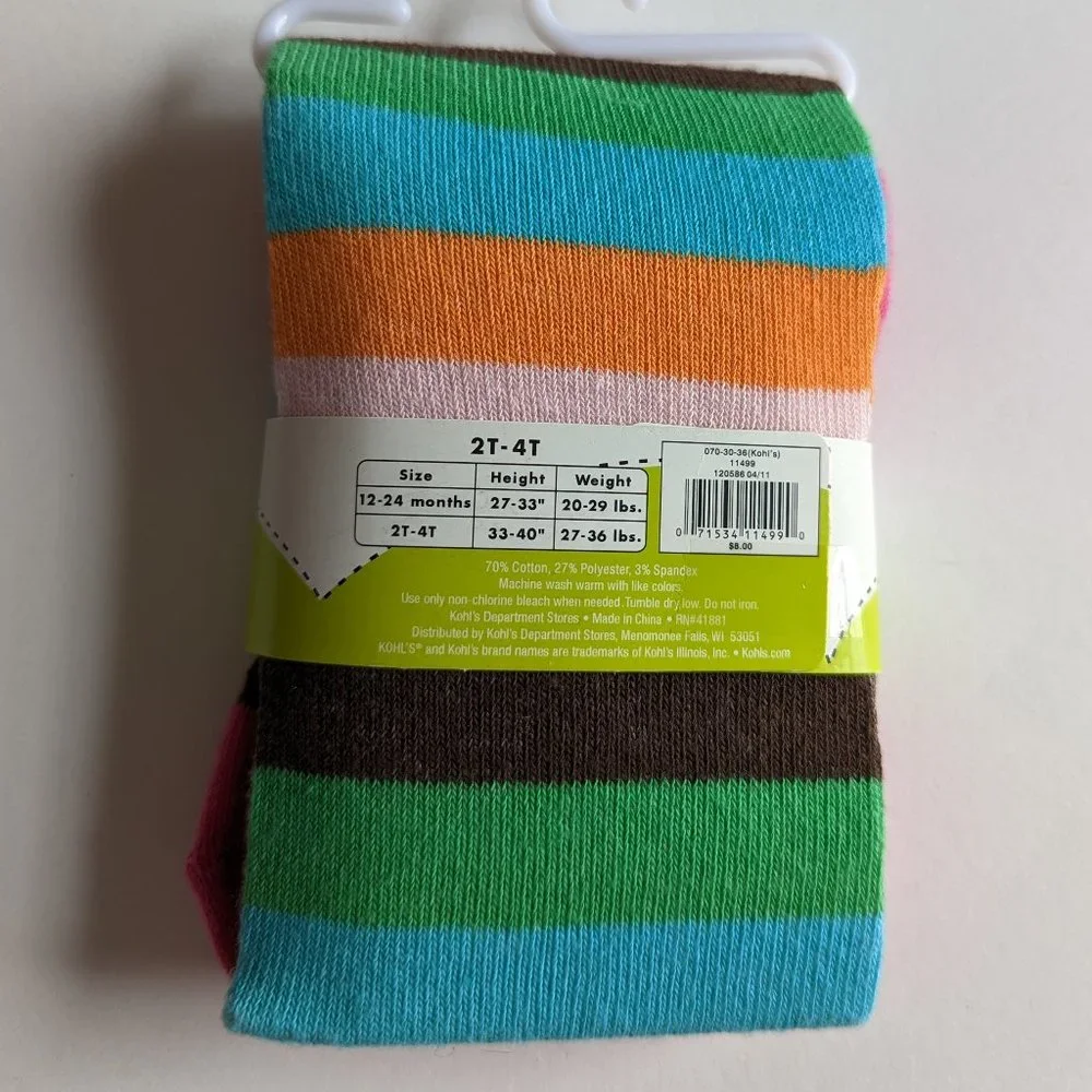 New Jumping Beans Striped Tights - Picture 2 of 2
